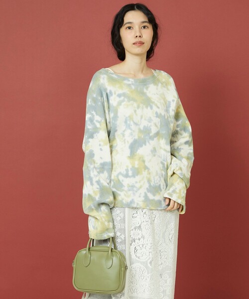 「Freada」 長袖カットソー フリ- グリーン レディース_画像4