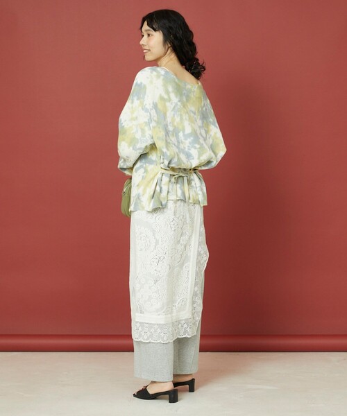 「Freada」 長袖カットソー フリ- グリーン レディース_画像7