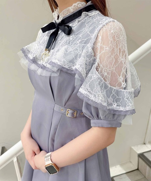 「ROJITA」 半袖ワンピース FREE ピンク レディース_画像8