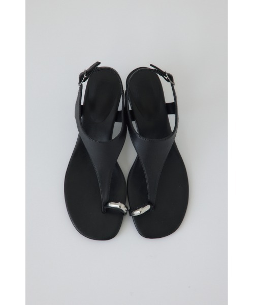 リムアーク Motif toe thong sandal ブラック 37サイズ RIM.ARK サンダル Motif toe thong sandal モチーフ トゥ トング