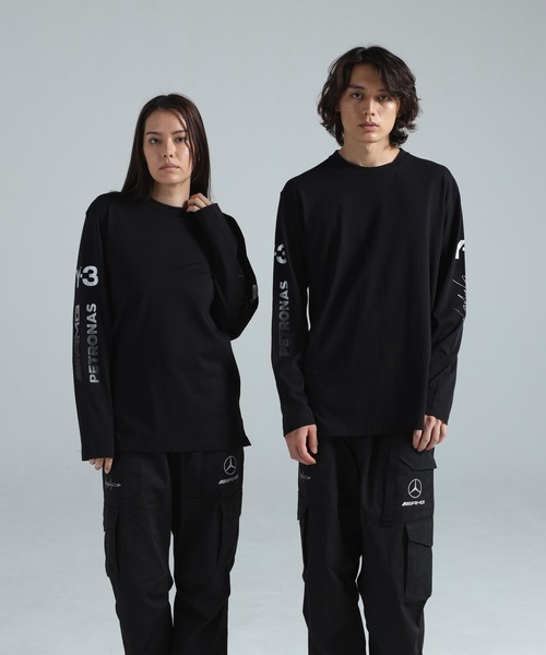 Y-3 tシャツ MERCEDES - AMG PETRONAS FORMULA 1 TEAM CHAOS LOGO LONG 