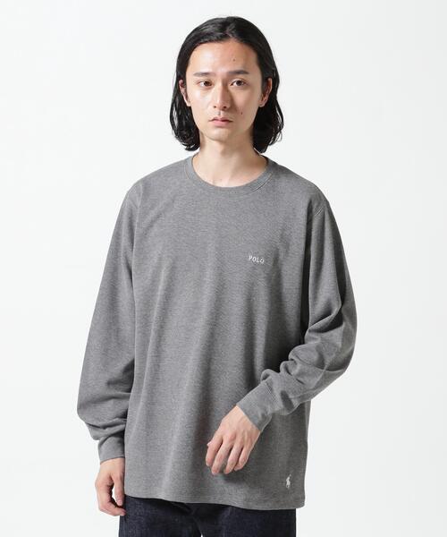 12324　ラルフローレン　メンズ　長袖トップス　グレー　サイズＬ POLO RALPH LAUREN SLEEPWEAR tシャツ POLO RALPH LAUREN/ポロラルフ