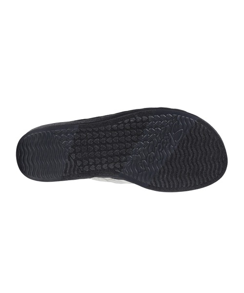 「SKECHERS」 フラットサンダル 26cm ホワイト×ブラック レディース_画像3