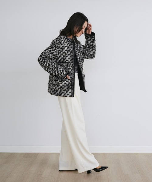 ワイドパンツ パンツ ツイミーツイルヘビー ラップパンツ「la veille by SUPERIOR CLOSET」 レディースの画像