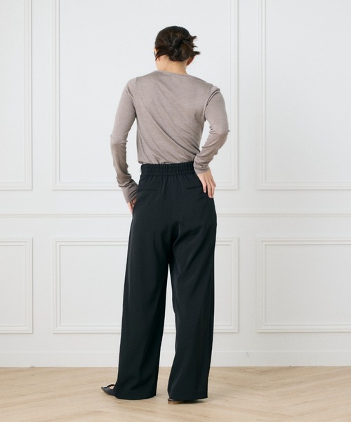 ワイドパンツ パンツ ツイミーツイルヘビー ラップパンツ「la veille by SUPERIOR CLOSET」 レディースの画像