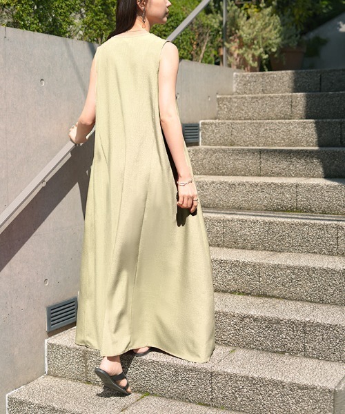 HUG.U（ハグユー） uvカット ワンピース ノースリーブロングワンピース