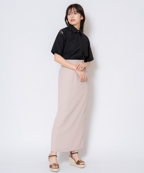 「NOELA」 半袖シャツ フリー オフホワイト レディース_画像5