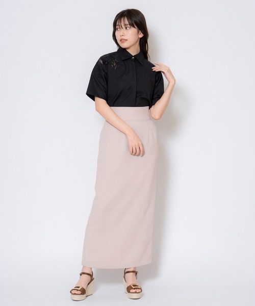 「NOELA」 半袖シャツ フリー オフホワイト レディース_画像6