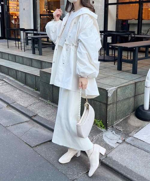 「one after another NICE CLAUP」 コンビワンピース FREE グレー レディース_画像7