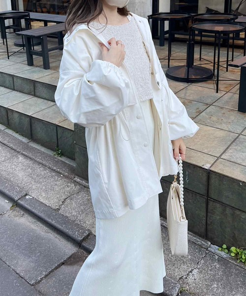 「one after another NICE CLAUP」 コンビワンピース FREE グレー レディース_画像8