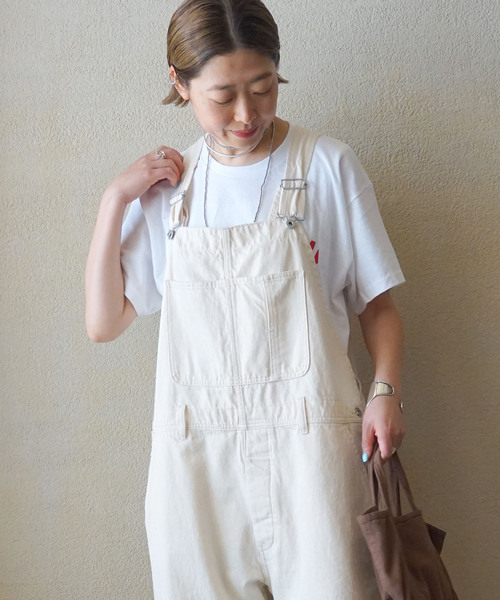 「JOURNAL STANDARD LUXE」 オーバーオール FREE ネイビー レディース_画像2