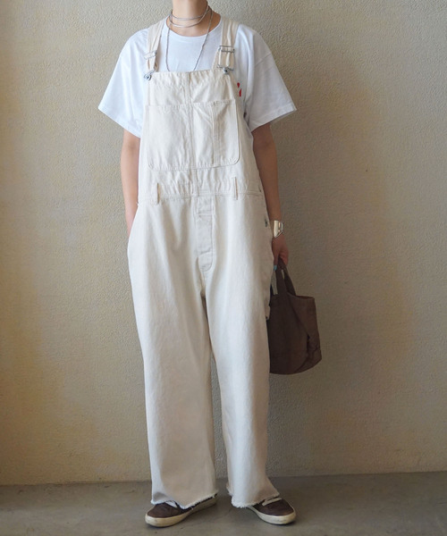 「JOURNAL STANDARD LUXE」 オーバーオール FREE ネイビー レディース_画像3