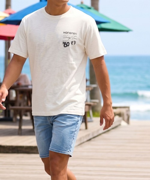 HANGTEN（ハンテン） tシャツ 「HANGTEN/ハンテン」スラブ天竺バック