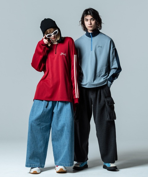 glamb（グラム） ジャージブルゾン L ブラック メンズ : ZOZOTOWN 