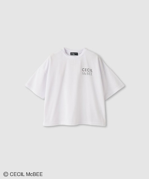 新品未開封品☆CECIL セシルマクビー◆ロゴ入り☆ハート型 クッション 黒 tシャツ CECIL McBEE /セシルマクビー バックハートロゴ ライン