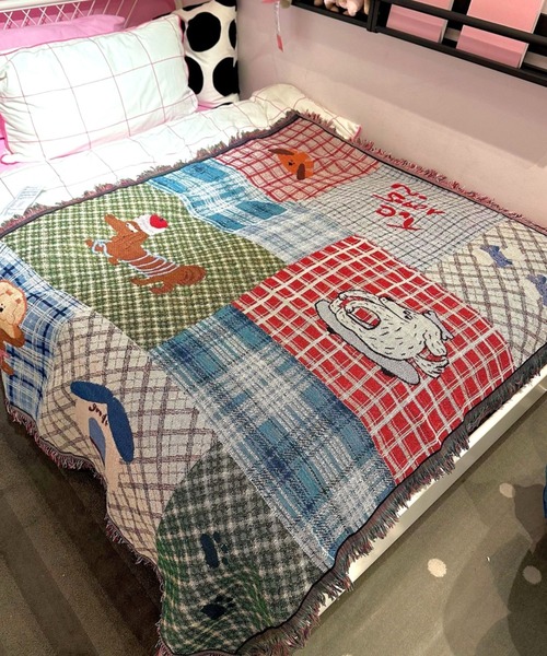 ブランケット Plaid collage animal blanket : ZOZOTOWN Yahoo!店