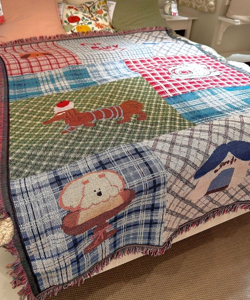 ブランケット Plaid collage animal blanket : ZOZOTOWN Yahoo!店