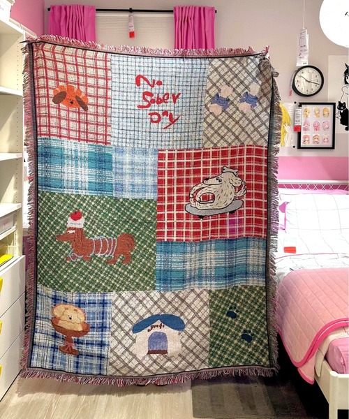 ブランケット Plaid collage animal blanket : ZOZOTOWN Yahoo!店