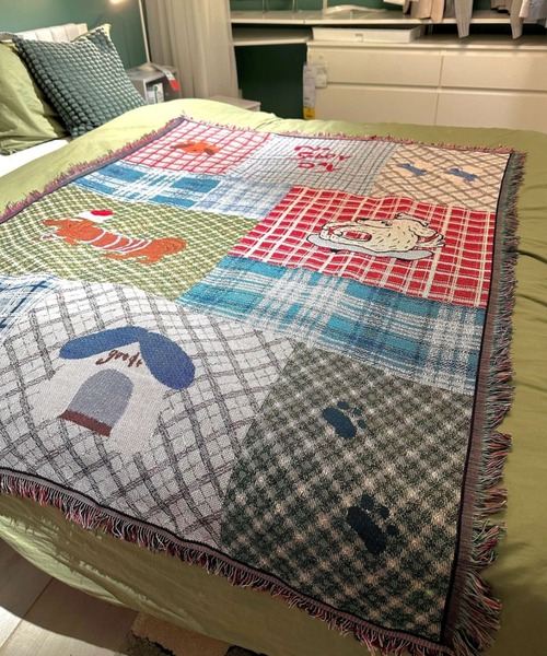 ブランケット Plaid collage animal blanket : ZOZOTOWN Yahoo!店