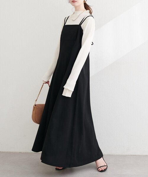 週末SALE！美品　JUNYAWATANABE ワンピース　トップス natural couture ワンピース カットジョーゼットキャミワンピース