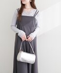 ワンピース カットジョーゼットキャミワンピースの詳細画像5