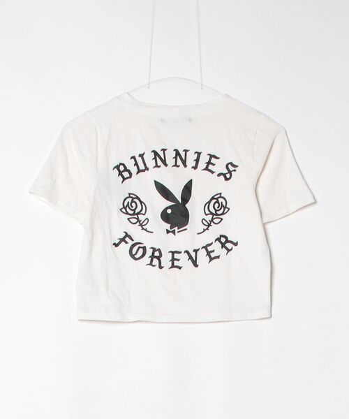 「GYDA」 半袖Tシャツ「PLAYBOYコラボ」 FREE ホワイト レディース_画像2