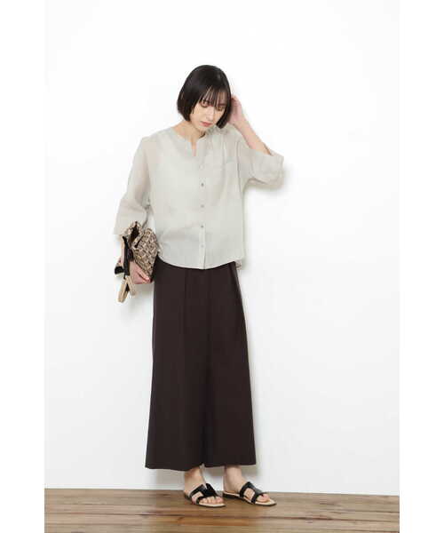 「human woman」 パンツ LARGE ブラウン レディース_画像4