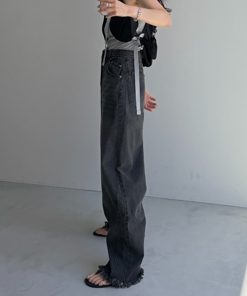 「wee9s」 デニムパンツ M ブラック レディース_画像4