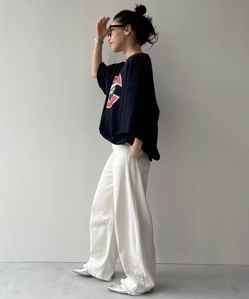 「wee9s」 デニムパンツ M ブラック レディース_画像7