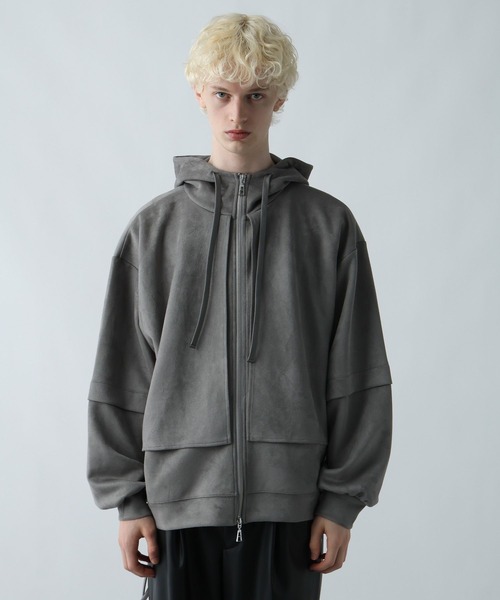 HARE（ハレ） ジップアップパーカー MEDIUM オレンジ メンズ
