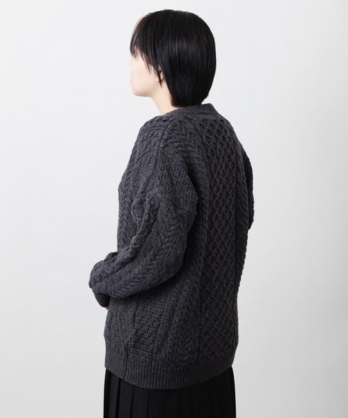 aran WOOLLEN MILLS（アランウーレンミルズ） カーディガン アラン模様