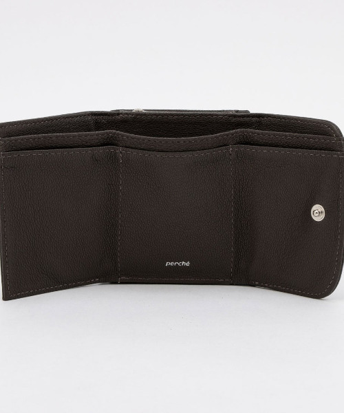 UNBILLION 財布 ペルケ perche / アクリル玉がま口3つ折り財布