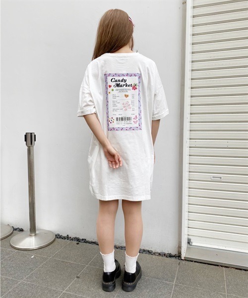 Candy Stripper tシャツ Tシャツ CANDY MARKET BIG レディース Candy Stripper tシャツ Tシャツ CANDY MARKET BIG レディース