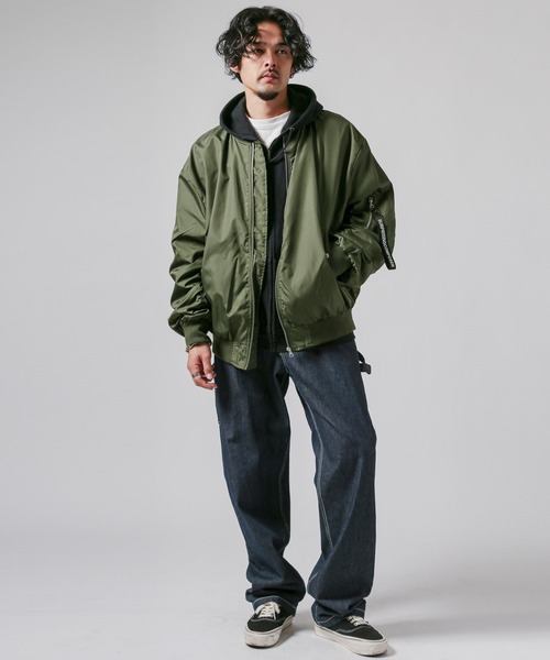 Amazon.co.jp: [AOKOWN] メンズ MA-1 フライトジャケット