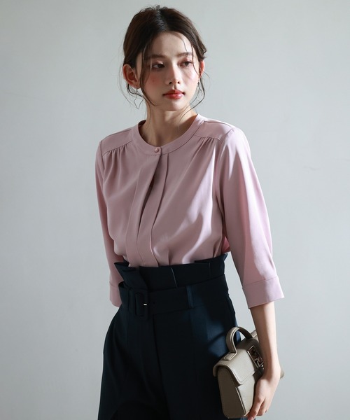 DRESS+（ドレスプラス） ブラウス シャツ ブラウス 七分袖 2way