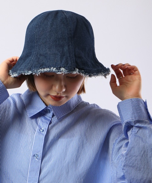 FUNALIVE 帽子 ハット PAGE ONE キャンバスフリンジチューリップ