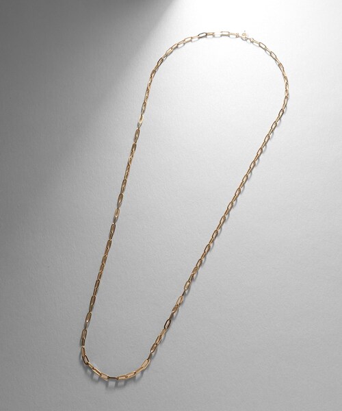 COCOSHNIK ネックレス K10中空プリムケーブル ネックレス（55cm