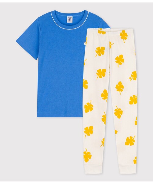 プチバトー　プリント半袖パジャマ　Mサイズ PETIT BATEAU パジャマ プリント半袖パジャマ キッズ 子供