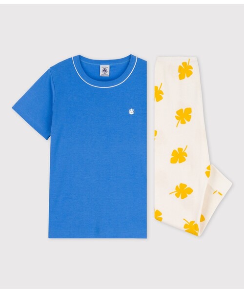 プチバトー　プリント半袖パジャマ　Mサイズ PETIT BATEAU（プチバトー） パジャマ プリント半袖パジャマ キッズ