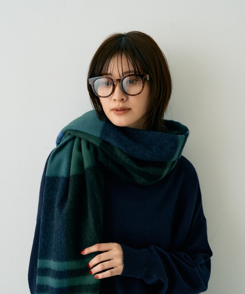新品未使用TWEEDMILL ツイードミル ストール2025AW ブルーグリーン TWEED MILL（ツイードミル） ストール マフラー 「人気追加 / 2026AW