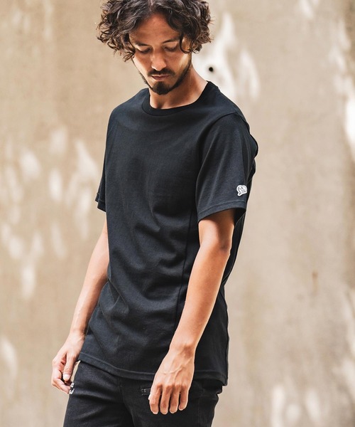 1minute 1second tシャツ mt8597- heart patch half sleeve cut