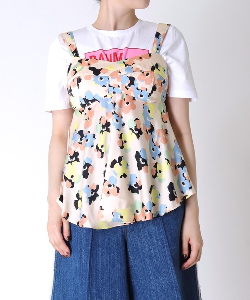 ブラウス シャツ VENIT / FLORAL PRINT CAMI(フラワープリントキャミトップス) レディース