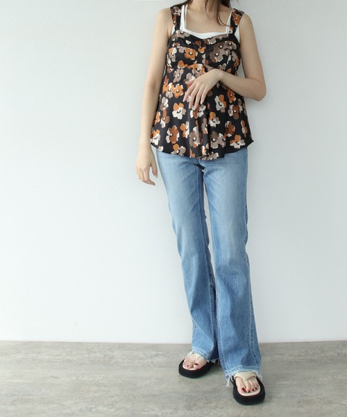 venit ブラウス シャツ VENIT / FLORAL PRINT CAMI(フラワー