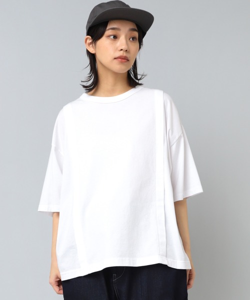 【ホワイト】M2167 あつみの違う切り替えロンT URCH RNA-N｜M2167 あつみの違う切り替えロンT URCH | Rakuten Fashion(楽天