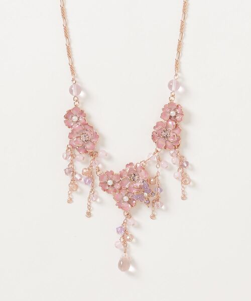 すぐ届く☆国内発送 ANNASUI(アナスイ)八重桜モチーフネックレス ネックレス 八重桜モチーフ ネックレス レディース