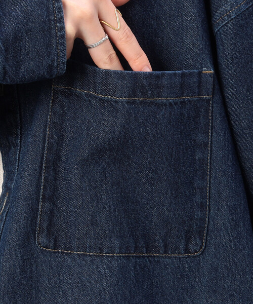ボーイフレンドデニムシャツ crie conforto ブラウス シャツ ボーイフレンドデニムシャツ