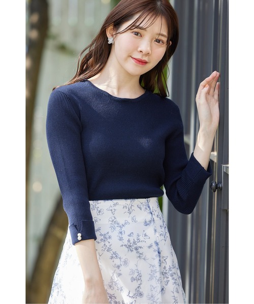 tocco closet（トッコ クローゼット） ニット セーター 2WAYレース