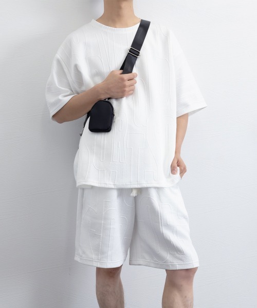 AsaAura アンサンブル メンズ 半袖tシャツ ハーフパンツセット