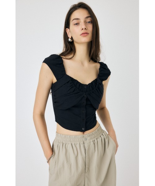 MOUSSY | LAYERED GATHERED ブラウス (シャツ・ブラウス ) |SHEL