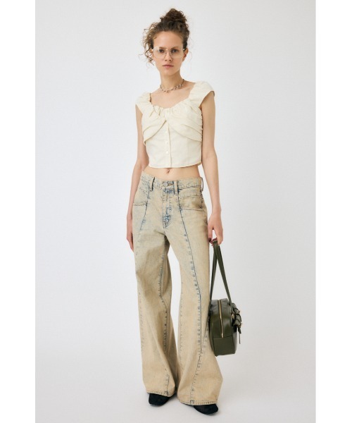 LAYERED GATHERED ブラウス MOUSSY | LAYERED GATHERED ブラウス (シャツ・ブラウス ) |SHEL